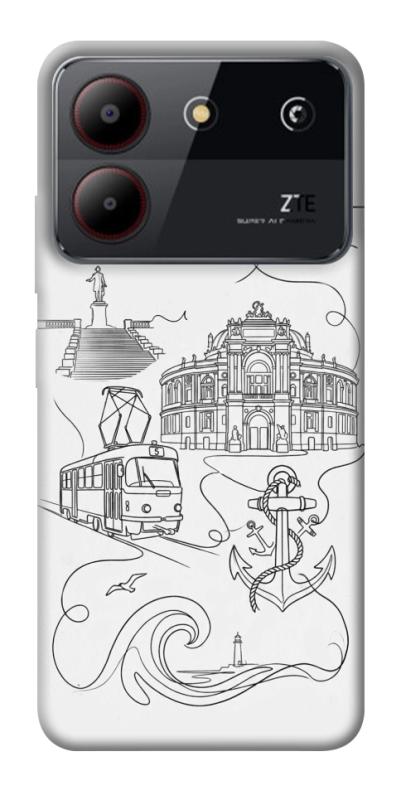 Чехол itsPrint Odesa spirit для ZTE Blade A54 4G, love ukraine, купить оптом с доставкой