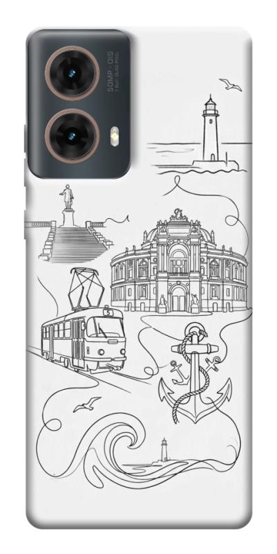 Чехол itsPrint Odesa spirit для Motorola Moto G85, love ukraine, купить оптом с доставкой