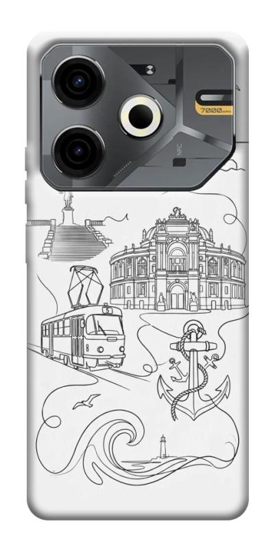 Чехол itsPrint Odesa spirit для TECNO Pova 6 Neo (LI6), love ukraine, купить оптом с доставкой