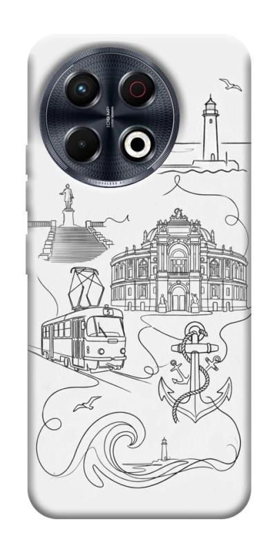 Чохол itsPrint Odesa spirit для TECNO Spark 30 Pro (KL7), love ukraine, купити оптом з доставкою