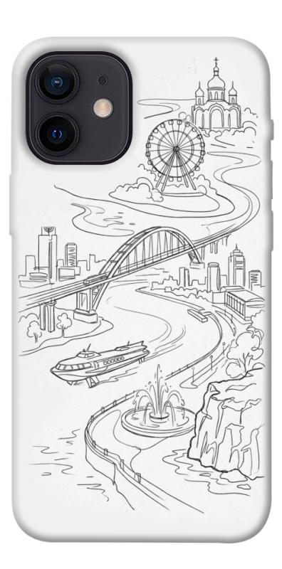 Чехол itsPrint Dnipro spirit для Apple iPhone 12 mini (5.4"), love ukraine, купить оптом с доставкой