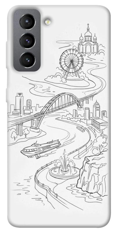 Чохол itsPrint Dnipro spirit для Samsung Galaxy S21 FE, love ukraine, купити оптом з доставкою