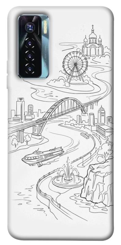 Чехол itsPrint Dnipro spirit для TECNO Camon 17 Pro, love ukraine, купить оптом с доставкой