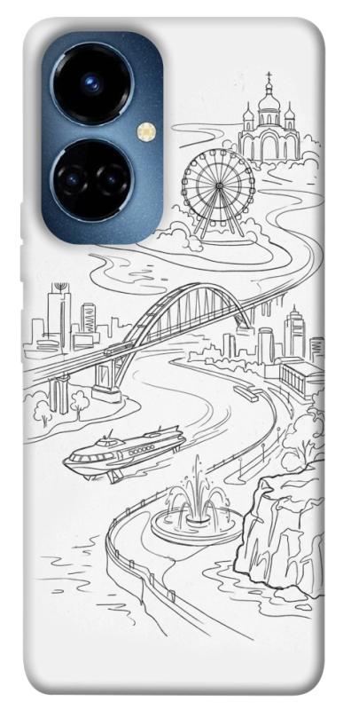 Чехол itsPrint Dnipro spirit для TECNO Camon 19 (CI6n) / 19 Pro (CI8n), love ukraine, купить оптом с доставкой