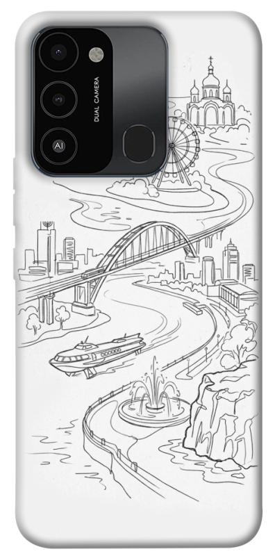 Чехол itsPrint Dnipro spirit для Tecno Spark Go 2022 (KG5m), love ukraine, купить оптом с доставкой