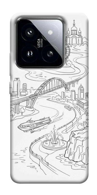 Чохол itsPrint Dnipro spirit для Xiaomi 14 Pro, love ukraine, купити оптом з доставкою