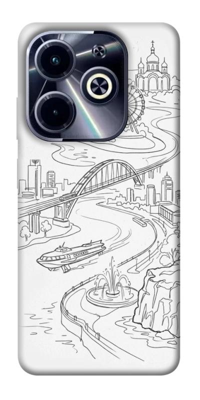 Чохол itsPrint Dnipro spirit для Infinix Hot 40i, love ukraine, купити оптом з доставкою