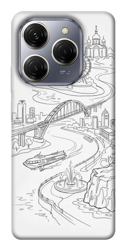 Чехол itsPrint Dnipro spirit для TECNO Spark 20 Pro, love ukraine, купить оптом с доставкой