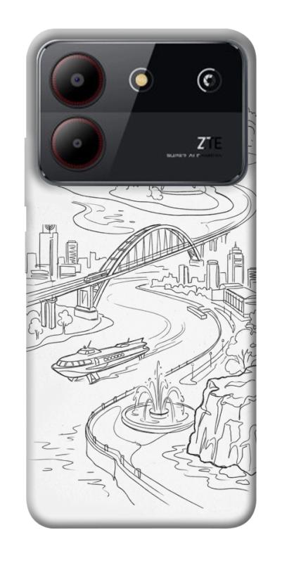 Чехол itsPrint Dnipro spirit для ZTE Blade A54 4G, love ukraine, купить оптом с доставкой