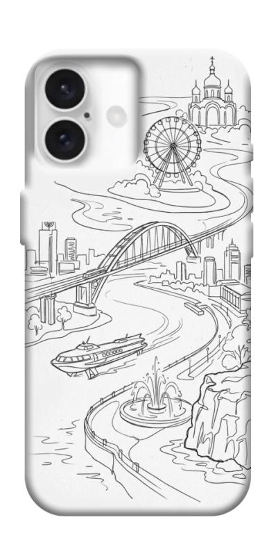 Чехол itsPrint Dnipro spirit для Apple iPhone 16 (6.1"), love ukraine, купить оптом с доставкой