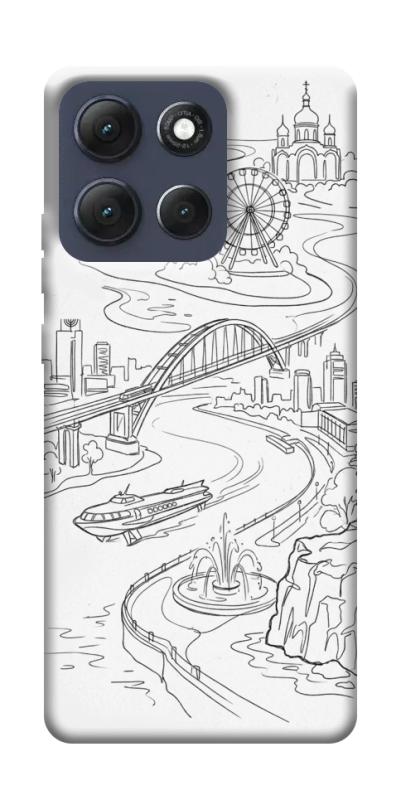 Чехол itsPrint Dnipro spirit для Motorola Moto G86 Power, love ukraine, купить оптом с доставкой