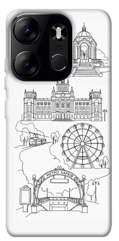 Чехол itsPrint Kharkiv spirit для Tecno Spark Go 2023, love ukraine, купить оптом с доставкой