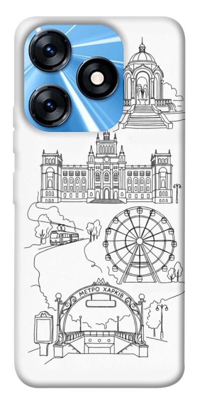 Чехол itsPrint Kharkiv spirit для TECNO Spark 10 Pro, love ukraine, купить оптом с доставкой