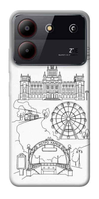 Чехол itsPrint Kharkiv spirit для ZTE Blade A54 4G, love ukraine, купить оптом с доставкой