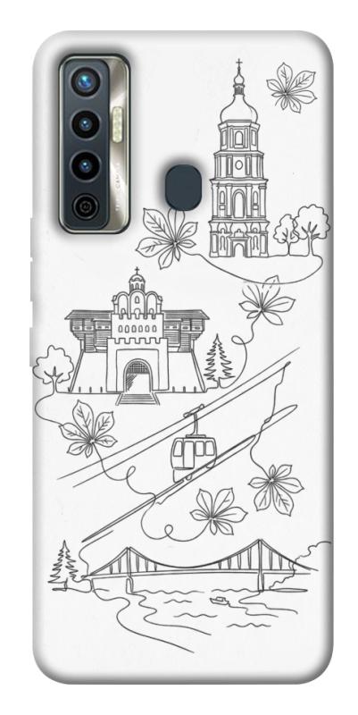 Чехол itsPrint Kyiv spirit для TECNO Camon 17 Pro, love ukraine, купить оптом с доставкой