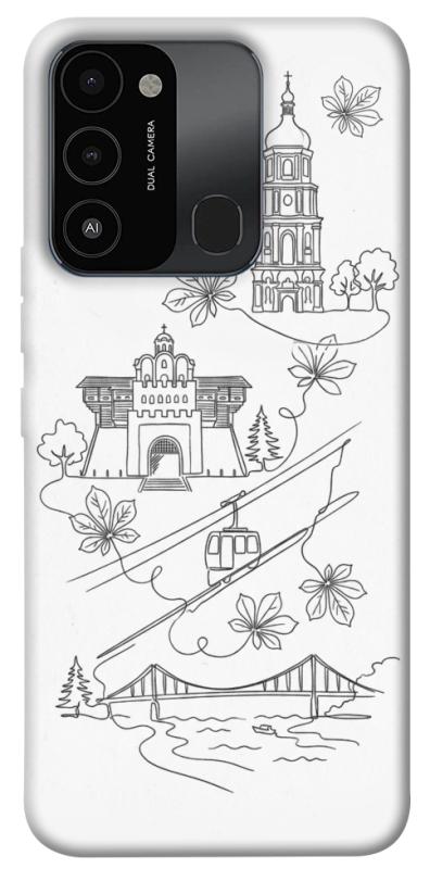Чехол itsPrint Kyiv spirit для TECNO Spark 8C, love ukraine, купить оптом с доставкой