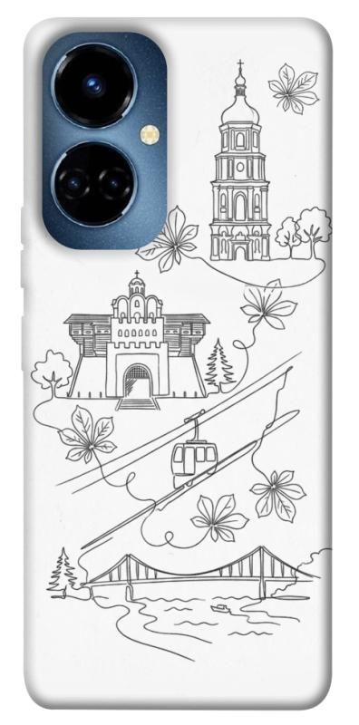 Чохол itsPrint Kyiv spirit для TECNO Camon 19 (CI6n) / 19 Pro (CI8n), love ukraine, купити оптом з доставкою