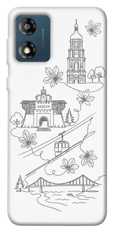 Чохол itsPrint Kyiv spirit для Motorola Moto E13, love ukraine, купити оптом з доставкою