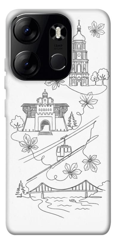 Чохол itsPrint Kyiv spirit для Tecno Spark Go 2023, love ukraine, купити оптом з доставкою