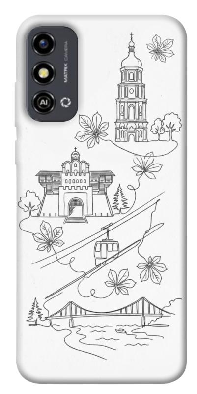 Чохол itsPrint Kyiv spirit для ZTE Blade A53, love ukraine, купити оптом з доставкою