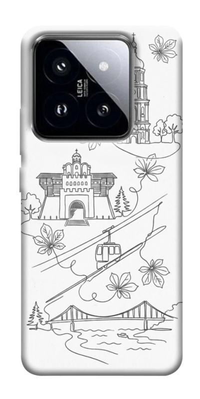 Чехол itsPrint Kyiv spirit для Xiaomi 14 Pro, love ukraine, купить оптом с доставкой