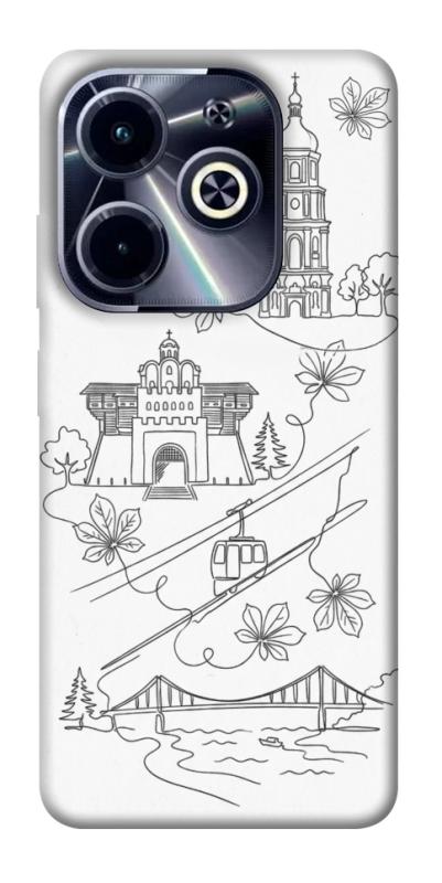 Чохол itsPrint Kyiv spirit для Infinix Hot 40i, love ukraine, купити оптом з доставкою