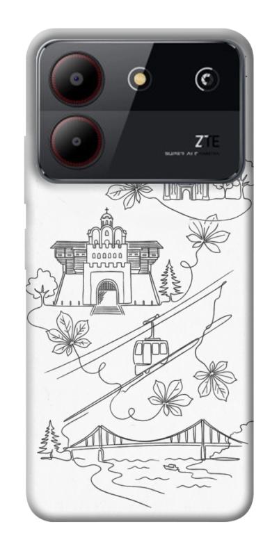 Чохол itsPrint Kyiv spirit для ZTE Blade A54 4G, love ukraine, купити оптом з доставкою