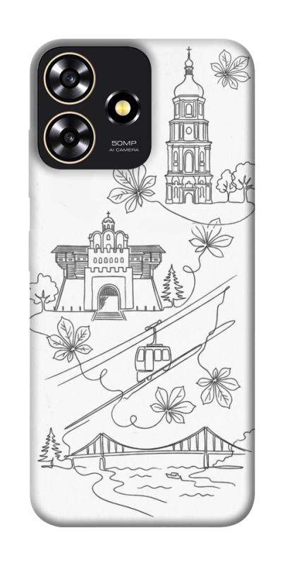 Чехол itsPrint Kyiv spirit для ZTE Blade A73 4G, love ukraine, купить оптом с доставкой