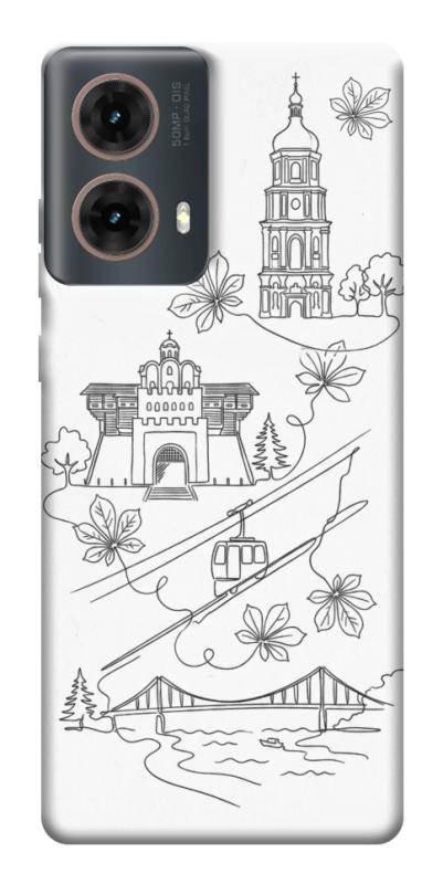 Чохол itsPrint Kyiv spirit для Motorola Moto G85, love ukraine, купити оптом з доставкою