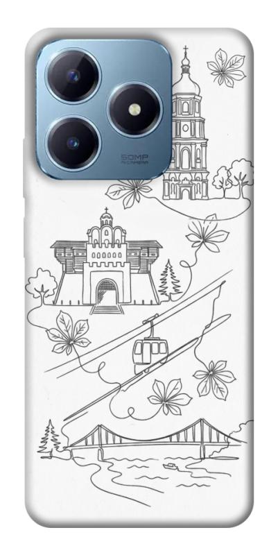 Чехол itsPrint Kyiv spirit для Realme C63 4G, love ukraine, купить оптом с доставкой