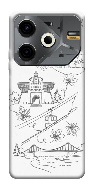 Чохол itsPrint Kyiv spirit для TECNO Pova 6 Neo (LI6), love ukraine, купити оптом з доставкою
