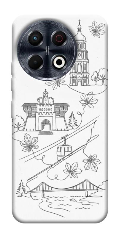 Чохол itsPrint Kyiv spirit для TECNO Spark 30 Pro (KL7), love ukraine, купити оптом з доставкою