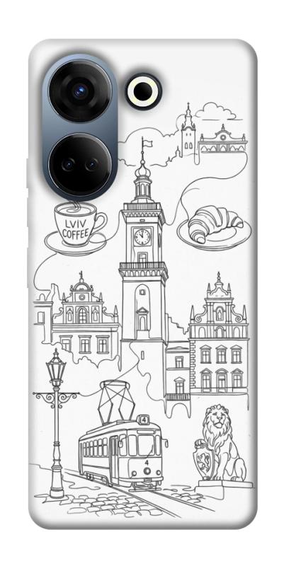 Чехол itsPrint Lviv spirit для TECNO Camon 20 Pro (CK7n), love ukraine, купить оптом с доставкой