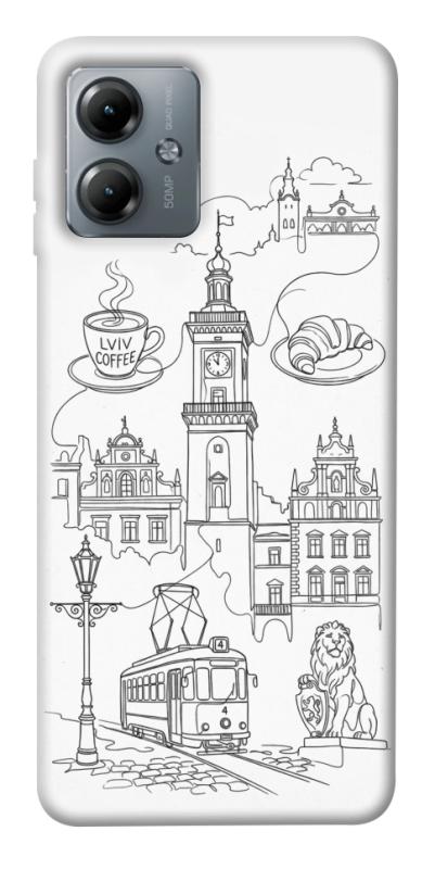 Чохол itsPrint Lviv spirit для Motorola Moto G14, love ukraine, купити оптом з доставкою
