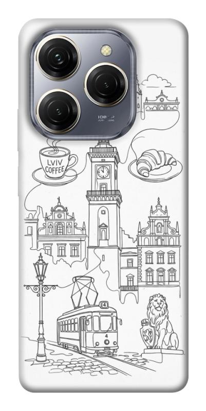 Чохол itsPrint Lviv spirit для TECNO Spark 20 Pro, love ukraine, купити оптом з доставкою