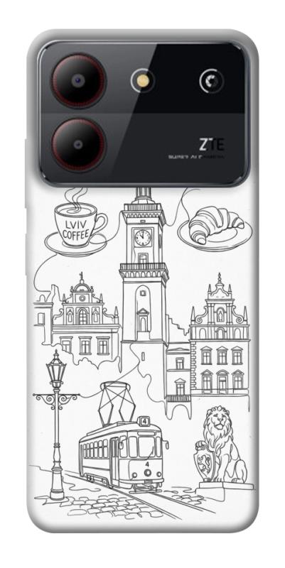 Чехол itsPrint Lviv spirit для ZTE Blade A54 4G, love ukraine, купить оптом с доставкой
