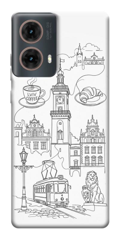 Чохол itsPrint Lviv spirit для Motorola Moto G85, love ukraine, купити оптом з доставкою