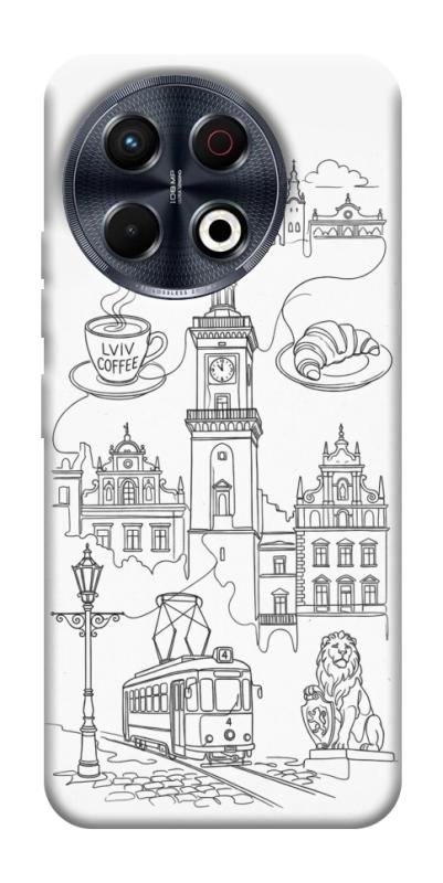 Чохол itsPrint Lviv spirit для TECNO Spark 30 Pro (KL7), love ukraine, купити оптом з доставкою