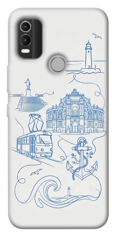 Чехол itsPrint Southern pearl для Nokia C21 Plus, love ukraine, купить оптом с доставкой