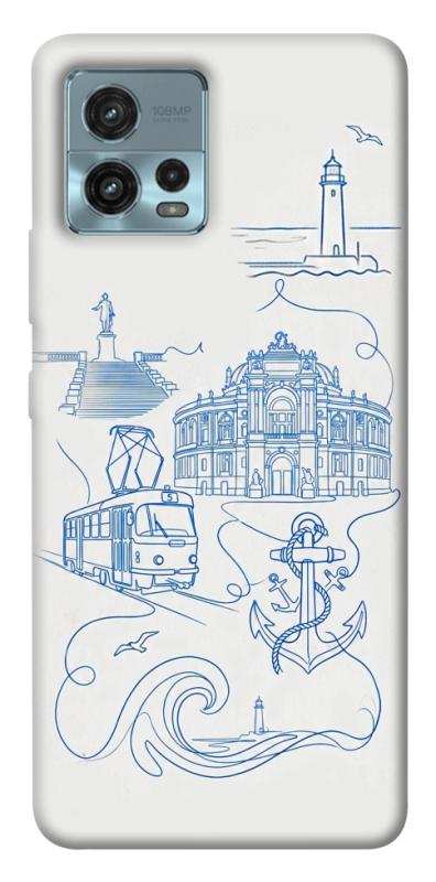 Чехол itsPrint Southern pearl для Motorola Moto G72, love ukraine, купить оптом с доставкой