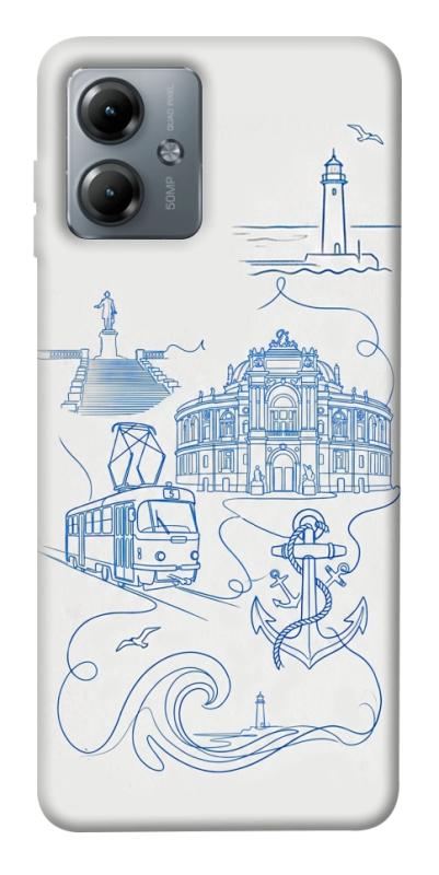 Чехол itsPrint Southern pearl для Motorola Moto G14, love ukraine, купить оптом с доставкой