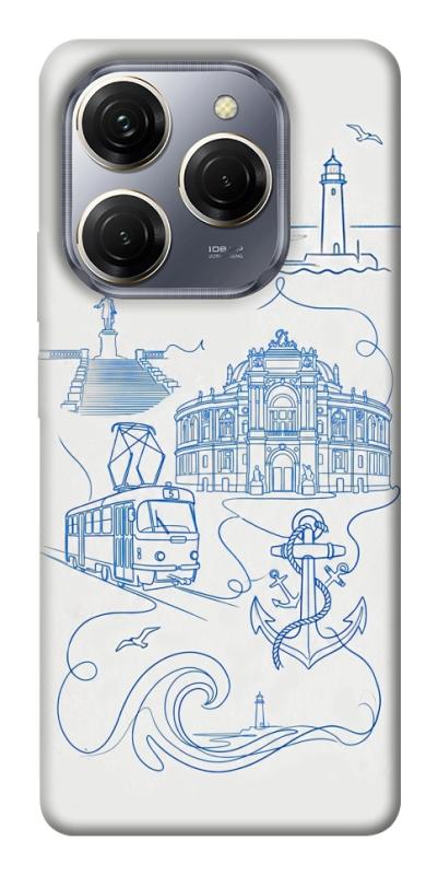 Чохол itsPrint Southern pearl для TECNO Spark 20 Pro, love ukraine, купити оптом з доставкою