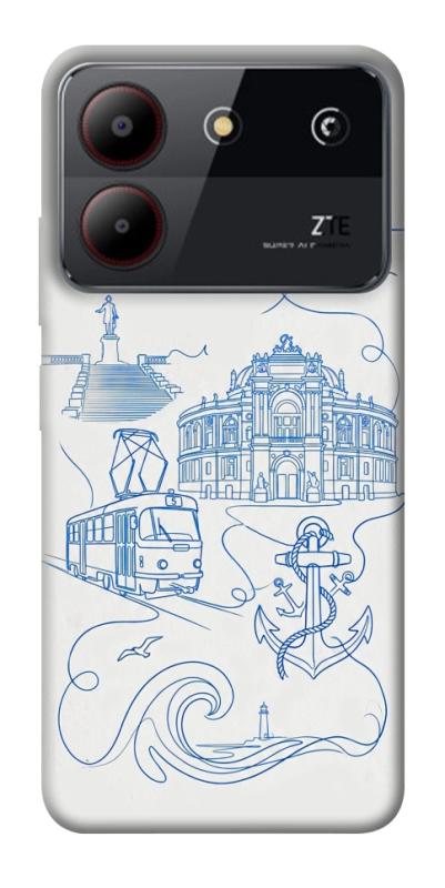 Чохол itsPrint Southern pearl для ZTE Blade A54 4G, love ukraine, купити оптом з доставкою