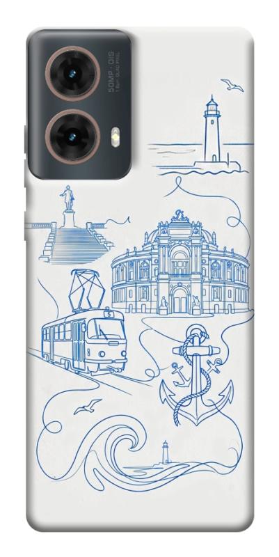 Чехол itsPrint Southern pearl для Motorola Moto G85, love ukraine, купить оптом с доставкой