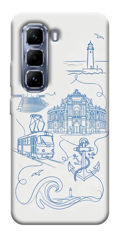 Чехол itsPrint Southern pearl для Infinix Hot 50 Pro, love ukraine, купить оптом с доставкой