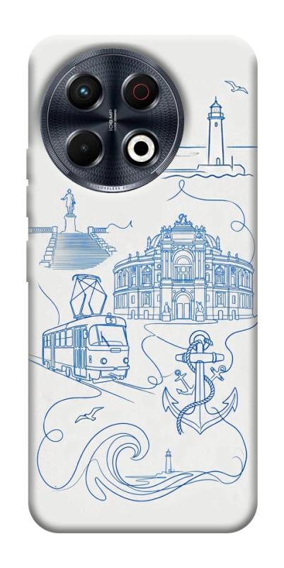 Чохол itsPrint Southern pearl для TECNO Spark 30 Pro (KL7), love ukraine, купити оптом з доставкою