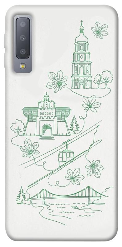 Чохол itsPrint Heart of Kyiv для Samsung A750 Galaxy A7 (2018), love ukraine, купити оптом з доставкою
