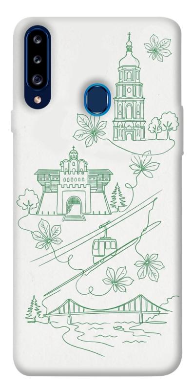 Чохол itsPrint Heart of Kyiv для Samsung Galaxy A20s, love ukraine, купити оптом з доставкою