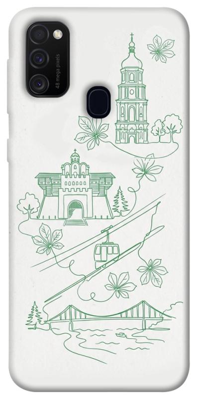 Чохол itsPrint Heart of Kyiv для Samsung Galaxy M30s / M21, love ukraine, купити оптом з доставкою
