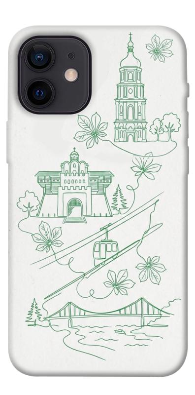 Чехол itsPrint Heart of Kyiv для Apple iPhone 12 mini (5.4"), love ukraine, купить оптом с доставкой